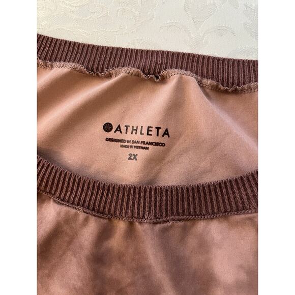 ATHLETA Rincon Printed Dress Size 2X Evian Hearth Rose Travel Stretch Camo - Picture 5 of 11